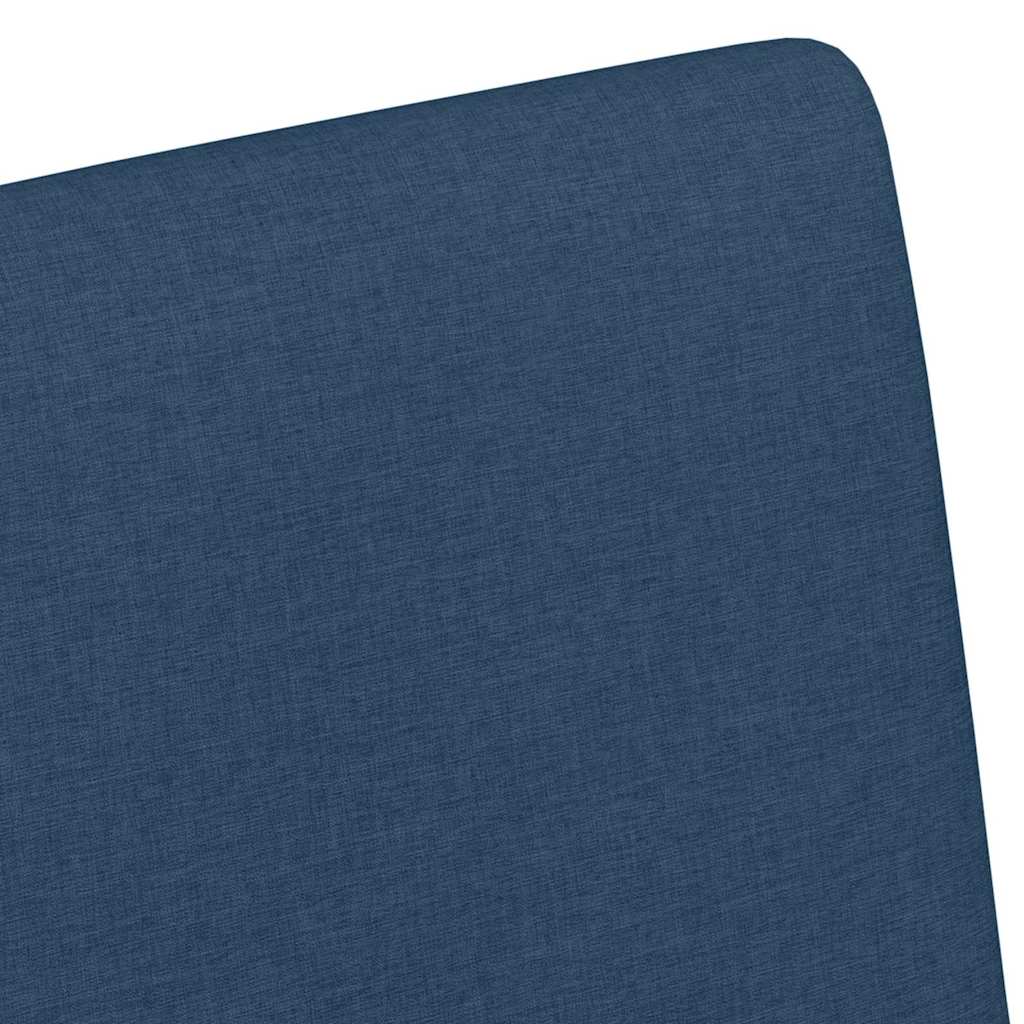 Dining Chairs with Casters 2 pcs Blue 57 x 66 x 94 cm Fabric