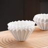 CLITON Coffee Filter Papers, Portable Drip-Style Pour-Over Coffee Filter Mesh, Cake Bowl-Shaped Filter Cup Paper, 50 Sheets