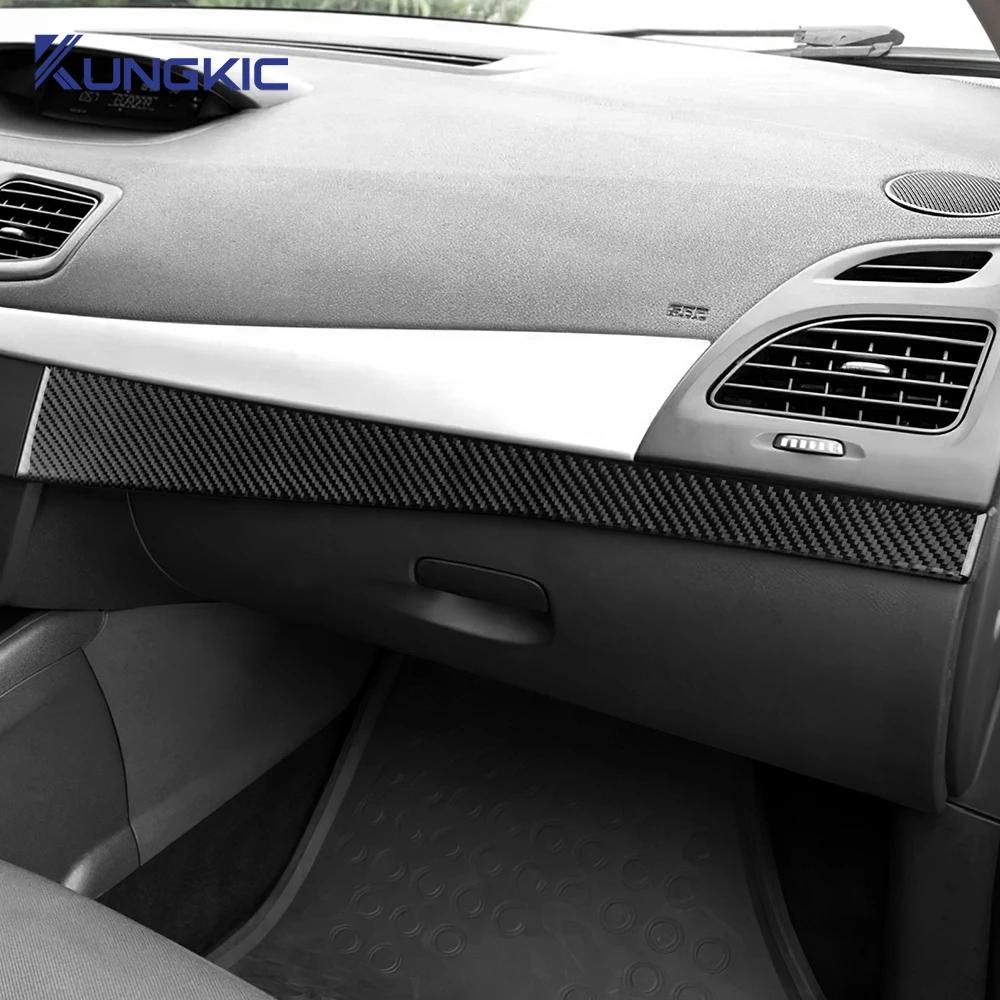 Real Soft Carbon Fiber Sticker For Renault Fluence Megane RS 2009 2010 2011 2012 2013 2014 LHD RHD Instrument Panel Strip Trim