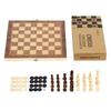 3-in-1 Foldable Solid Wood Chess Set with Exquisite Craftsmanship