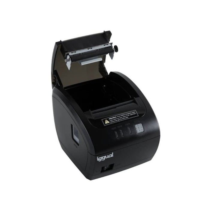 Iggual TP EASY 80 USB+RJ11 Imprimante Thermique Noir