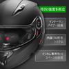 Japanese FUKUSEI Full Face Motorcycle Helmet with Inner System FF868 Size [Official SG/PSC Product] Shield, Flip-Up Helmet, (Matte Black, M)