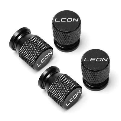 Car Wheel Tire Valve Caps Tyre Stem Covers Airdust Waterproof For Leon Fr 1m MK1 MK2 MK3 Car Decor Airdust Waterproof 4Pcs