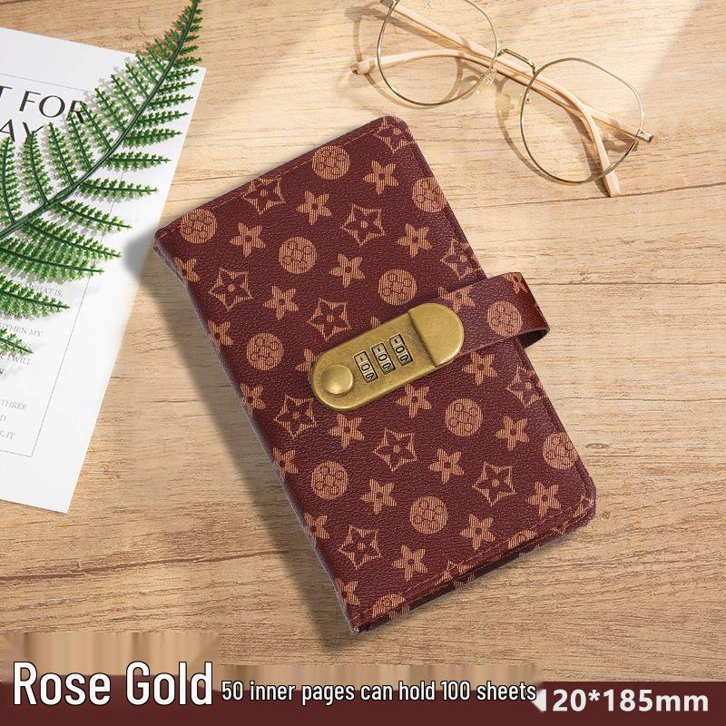 2025 Retro Financial Management Password Book: Stylish, High-Capacity Cash Storage