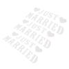 Just Married Banners Multi Purpose Simple Using Cute Design Complete Tools Wedding Decorations Banners for Parties