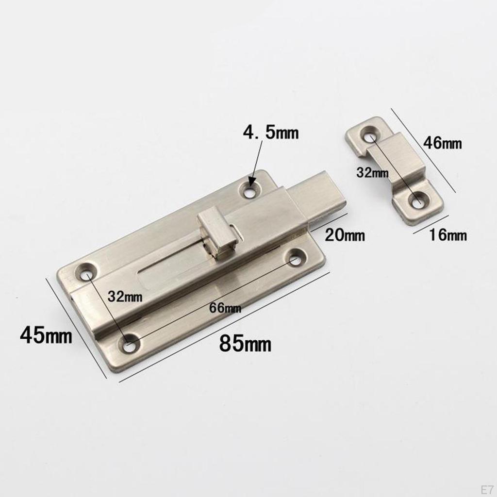 Adjustable Interior Door Latch with 6 Screws