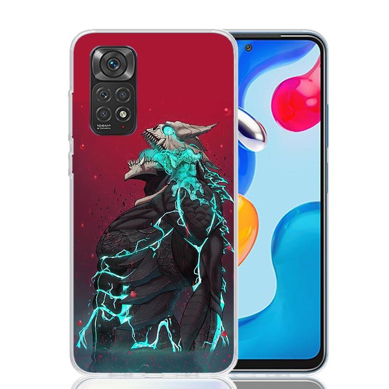 Kaiju No. 8 Anime Phone Case For Xiaomi Redmi Note 13 14 15 Pro Plus 12S 12 14S 11S 11E 10 10S 11 11T 5G 4G Cover Coque Redmi No