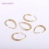Trendy Gold Color Teardrop Earring Hooks,High Quality Brass Metal Ear Wire Hooks Fashion Jewelry For Women