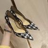 Women's Shoes 2025 Shallow Women's High Quality and Fashionable High Heels Hot Sale Sequins  Sexy Pointed Toe Heels Women