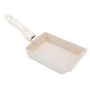 Non Stick Coating Omelette Pan Beige Black Egg Roll Skillet Tamagoyaki Pan  Home Cooking Camping