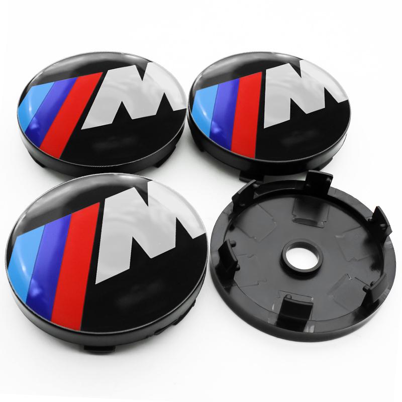 4Pc 56mm+60mm Car Logo Wheel Center Cap Emblem For BMW M Performance E46 E90 E60 F10 E39 F30 E36 F20 E87 E90 E70 Hub Cover Badge