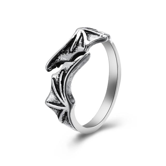 Finger Ring Girls Snake Smile Stylish Fashionable Men Jewelry Women Classic Vintage Ancient Tone Color Punk Hip Hop Adjustable Boho FrogFashion