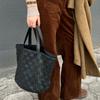 Hand-woven First Layer Sheepskin Niche Shoulder Bag Large Capacity Vegetable Basket Tote Bag Shopping Bag High-end Women's Bag