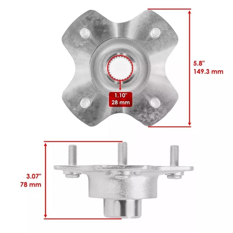 Precise 42610-HR3-A20 Rear Right Axle Wheel Hub For Honda TRX500FE1 TRX500FE2 Foreman 500 2014-2019