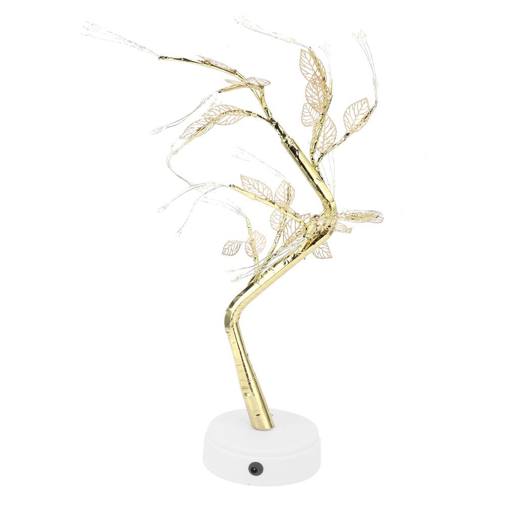 Warm White Light Tree Shape Lamp Touch Switch Bonsai Tree Light  Home Decoration