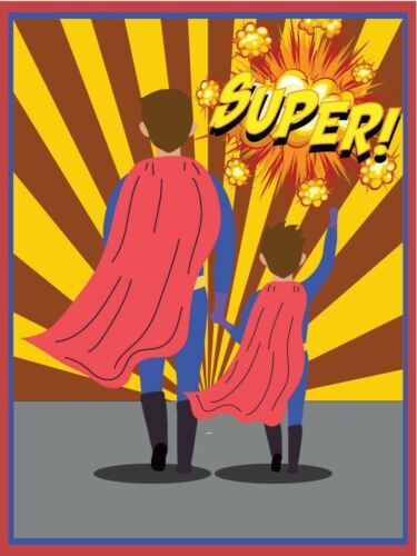 

SuperDad Metal Wall Plaque Retro Art Vintage Style tin signAluminum 20x30cm（7.8x11.8inch）