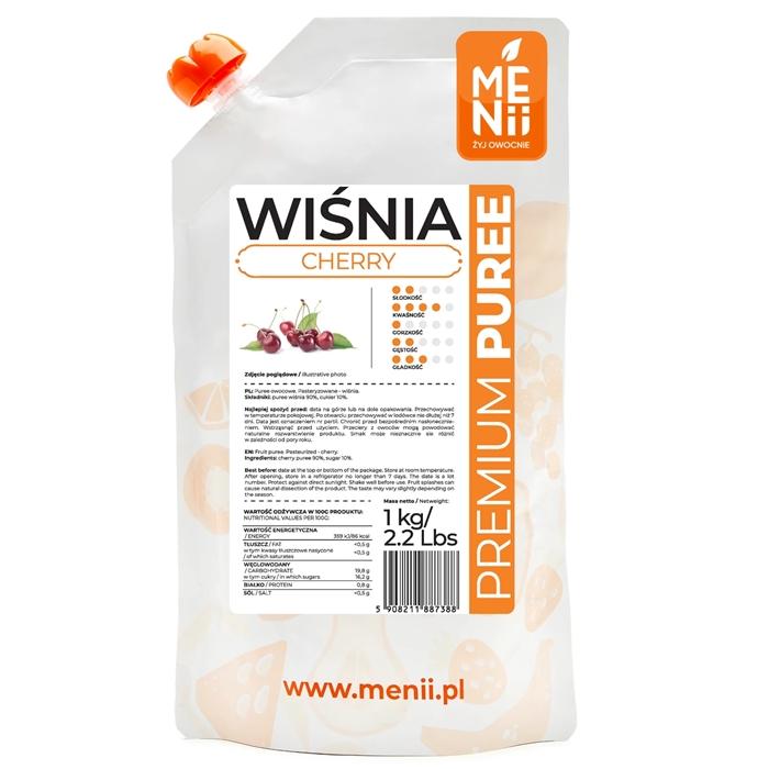 Pulpa Owocowa Wiśnia 1Kg Premiumpuree Menii