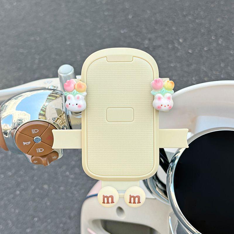 Porta telefono per auto elettrica con cartone animato carino: Supporto Universale a Sgancio Rapido, Antiurto per Navigazione su Bici e Motociclette