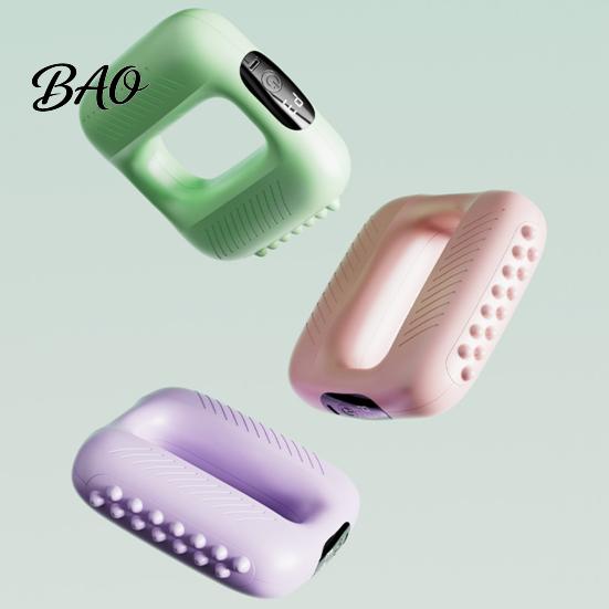 Leg Vibration Massager Mini Electric Fascia Massager, Portable Muscle Relaxation Massage Ring with LCD Display, Adjustable Lower Limb Device Strap, 5