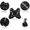Adjustable Reflective Fitness Weighted Vest with Detachable Weights