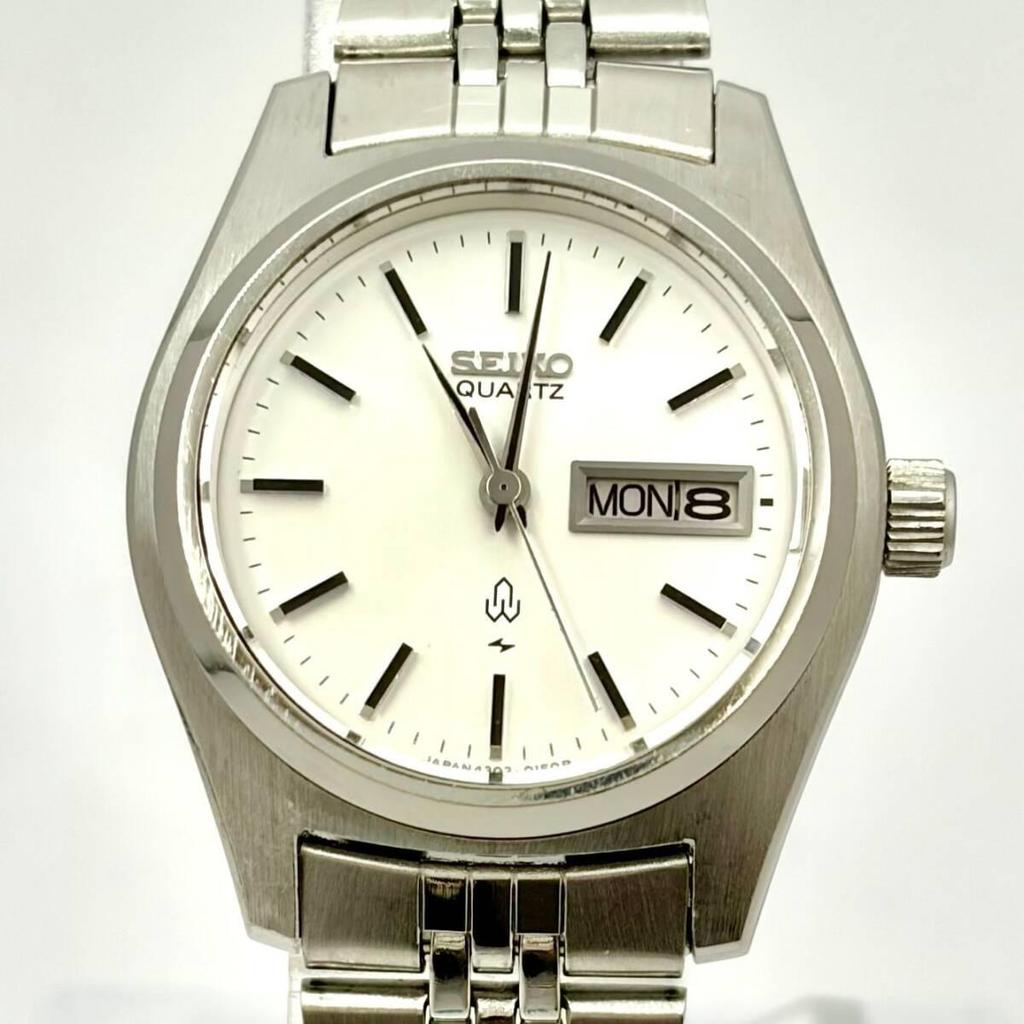 [New battery] SEIKO Seiko ladies watch silver day date 4303-0020 750864