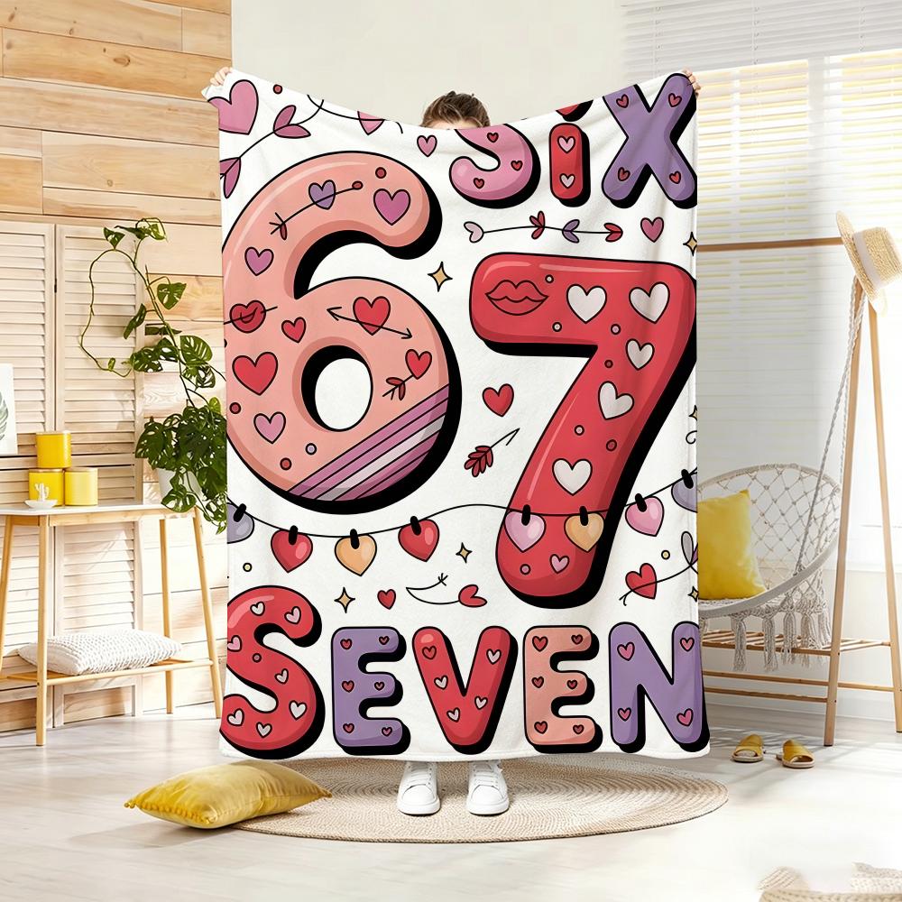 Artwork S-SIX SEVEN67 Throw Soft Warm Throw Blanket for Bedroom Living Room Bed Travel Camping Picnic Gift