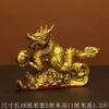 Copper Ornaments A Pair Of Pure Brass Five-Claw Golden Auspicious Chinese Zodiac Dragon Crafts Office Masco