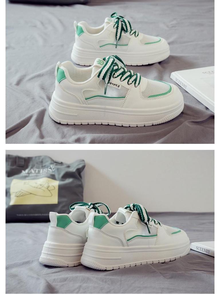 2025 Frühling/Sommer Damen Vielseitige Weiße Mesh Atmungsaktive Sneaker