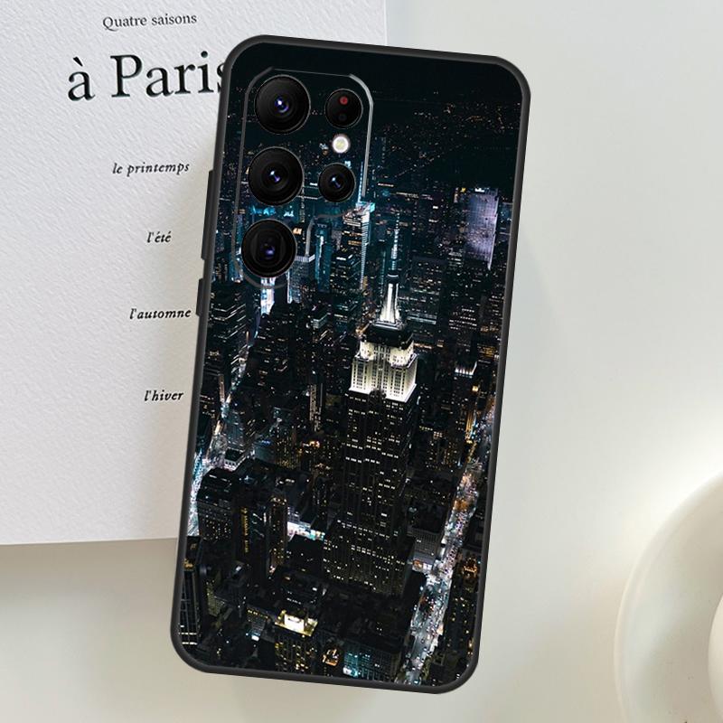 New York City Phone Case For Samsung Galaxy S25 Ultra S9 S10 S20 FE S21 S22 S23 Plus S24 Ultra Cover Shell