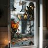 Festival Horror Style Ornaments 6Pcs Halloween Window Stickers, Ghost Pumpkin Grim Reaper Wall Decals, Creative Gift Ideas Self-Adhesive Waterproof