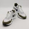 FD9082-102 Nike Air Max 1 White Black Pure Platinum Medium Olive (Men's)