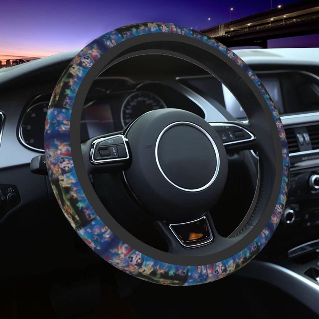DIZZY Car Steering Wheel Cover for Kei and Standard Comfortable To the Interior 38cm Cars, Stylish, Non-Slip, Stain-Resistant, Touch, Accessory, Item,