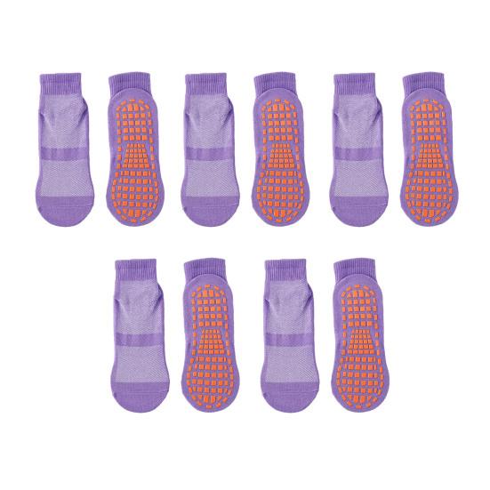 5 párů Dospělých Masážních Ponožek Protiskluzové Bavlněné Trampolínové Ponožky Prodyšné Elastické Krátké Ponožky na Jógu Sportovní Podlahové Ponožky