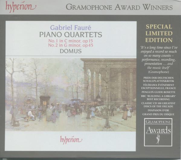 

CD GABRIEL FAURÉ , DOMUS QUARTETT - Piano Quartets: No. 1 In C Minor, O GAW21166 Hyperion UK ObiClassical Used