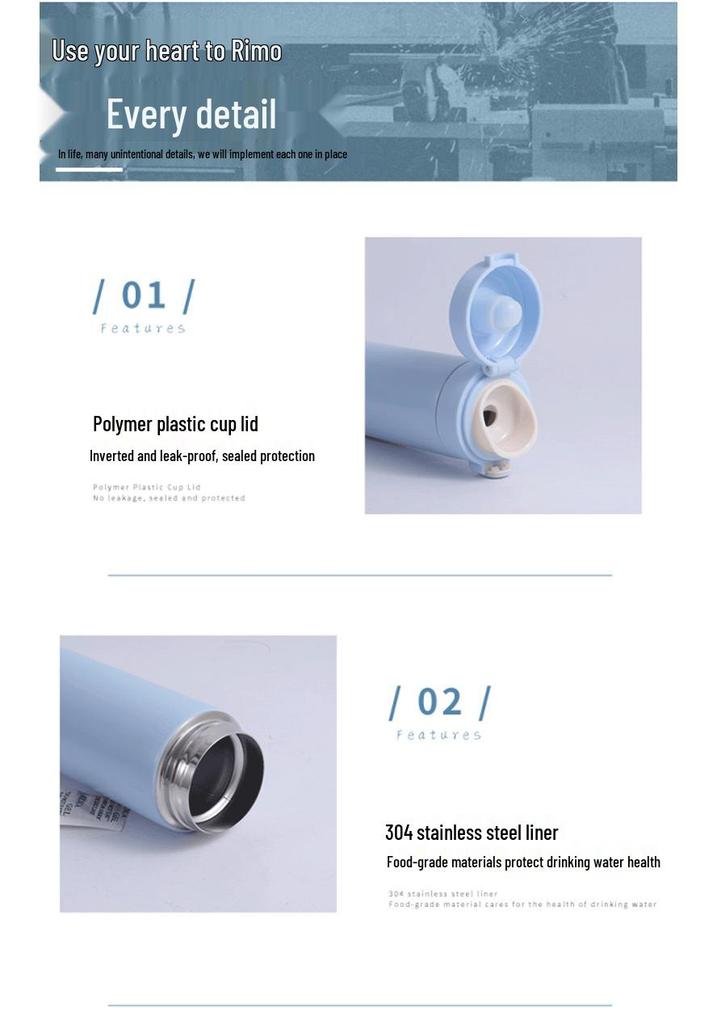 High-Quality 304 Stainless Steel Mini Thermos Cup - Portable Design for Girls & Students, Available In Multiple Colors