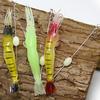 10Pcs Artificial Simulation Shrimp Shape Luminous Soft Fish Lure Bait Fishing Tackle with Hook for Sea Fresh Water