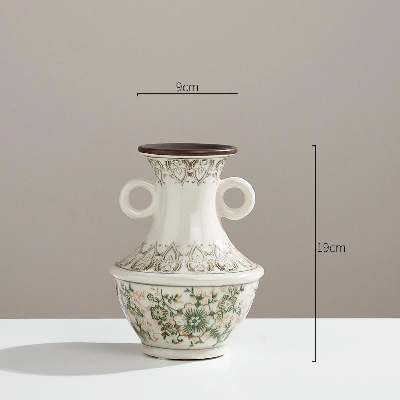 

Crackle Glaze Ceramic Vase with Swirl Design Hydroponic Plant Pot for Home Decor Unique Cracked Texture Flower Holder Gift