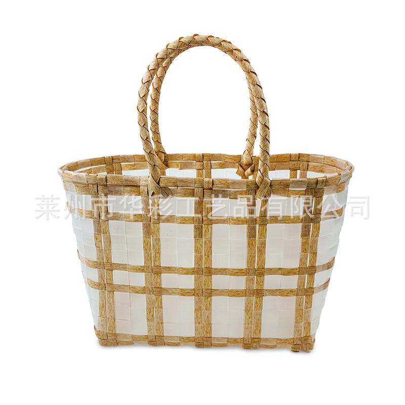 Transparent jelly bag, wedding bridesmaid gift bag, wedding gift basket, women's bag, vegetable basket bag.