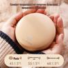 Portable USB-Charging LED Makeup Mirror: Double-Sided Folding Hand Warmer with Light & Magnification