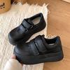 Fashion 2025 New Autumn Thick-Soled Sneakers for Women Casual Black Lightweight Student Retro Board Shoes Flat Platform Tennis Female