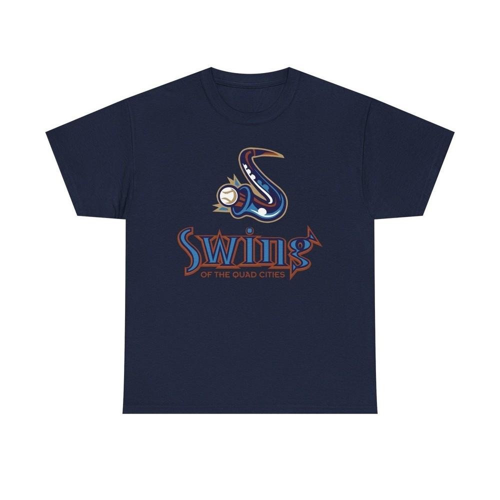 

Swing of the Quad Cities Iowa Baseball 2004-2007 T-shirt S