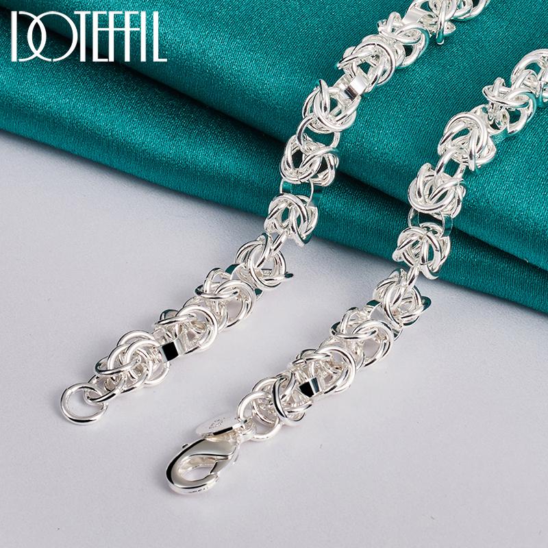 925 Sterling Silber Keel 18 Zoll Halskette, Modeschmuck für Hochzeiten