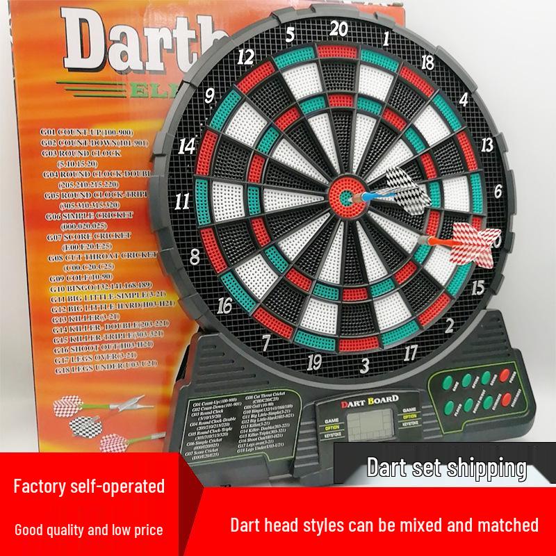 JH489 Electronic Dartboard: Automatic Scoring, Soft Plastic, 18 Game Categories, 159 Play Modes