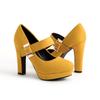 High heels are not tired of feet, single shoes for women, Xia Mary Jane, one word with thicksoled thick heels, women's shoes, highheeled sandals.