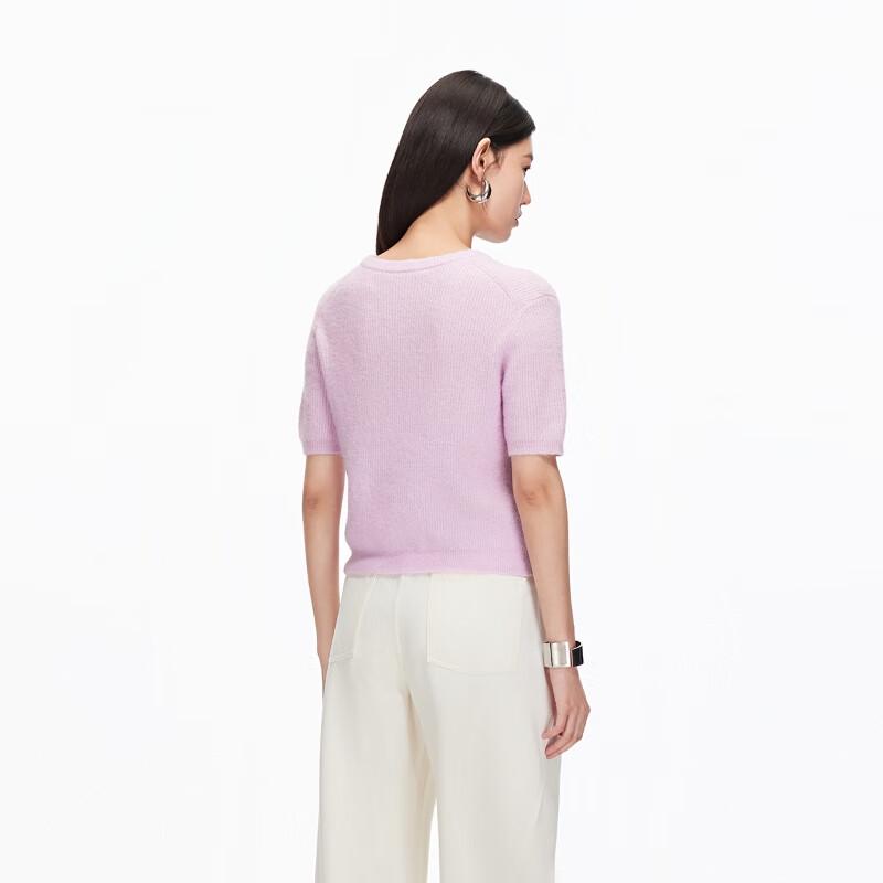 VEROMODA Women's Wool Blend Knit Top with Rhinestones