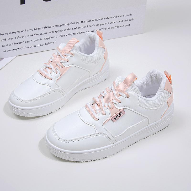 Lace-up kleine weiße schuhe frauen neue dicke sohle zeigen hohe frauen schuhe casual einzelne schuhe einfache sport bord schuhe