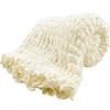 Simple Fresh Soft Crinkled Towel Blanket, Single (Ivory), 140 X 190 Cm, Made of Rayon and Wrinkle-Free for a Soft Feel, Perfect for Spring, Summer, an