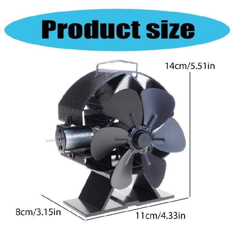 Heat Powered Stove Fan Heat Circulation Fan for Wood Stove No Batteries Required