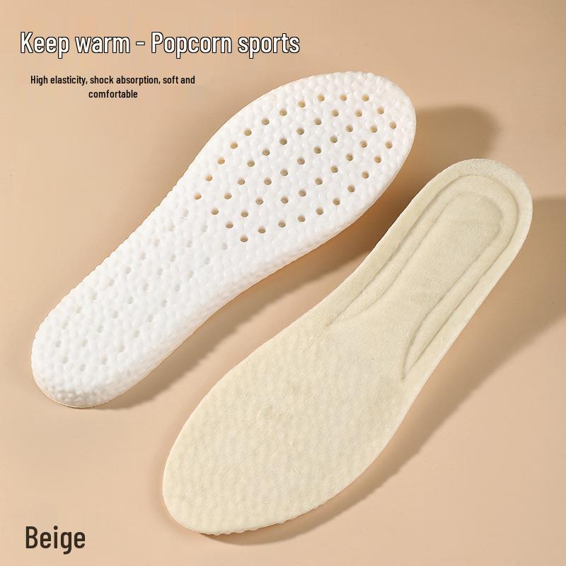 Plush Winter Insoles - Velvet Sport, Anti-Odor, Breathable, Sweat-Absorbent, Super Soft, Thick Snow Boot Pads