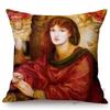 Uk British Artist Dante Gabriel Rossetti World Famous Oil Painting European Beauty Princess Sofa Pillow Case Linen Cushion Cover
